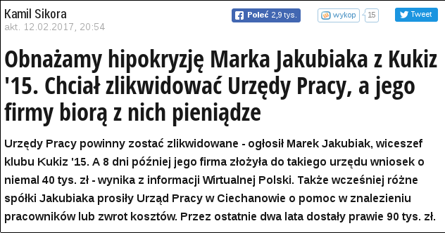 Hipokryzja...